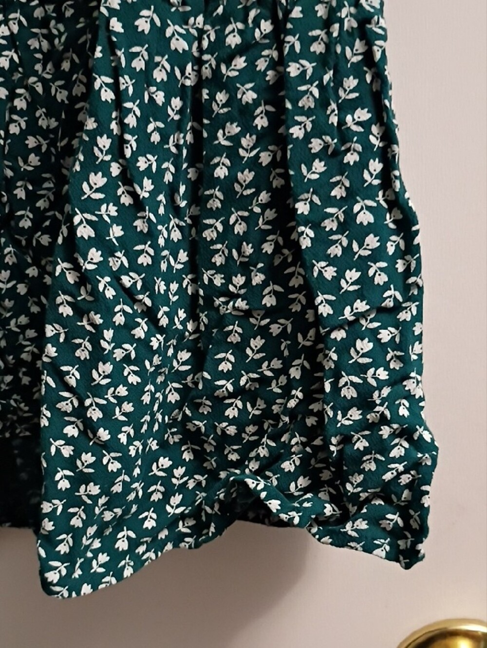American Eagle Outfitters Teal Floral Tiered Dress - Picture 7 of 9